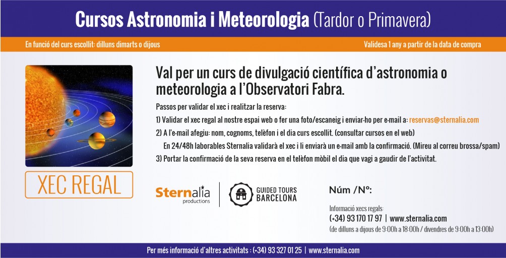 CURSOS a l'Observatori Fabra