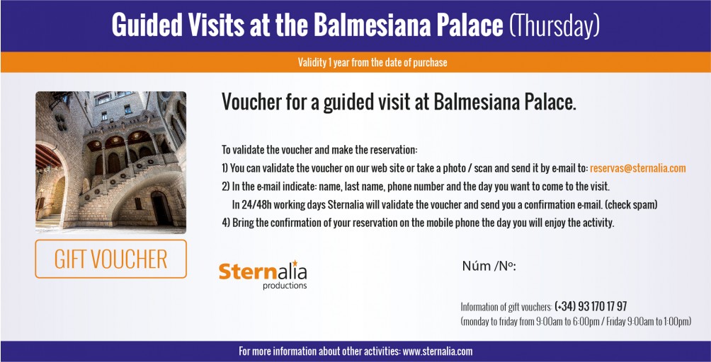 GUIDED VISITS at the Balmesiana's Palace