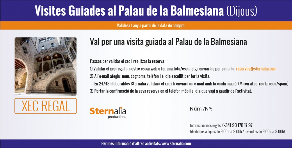 VISITES GUIADES al Palau de la Balmesiana