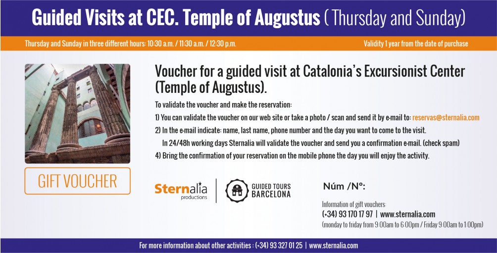GUIDED VISITS at CEC (Temple of Augustus)