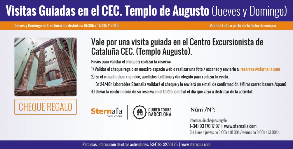 VISITAS GUIADAS en el CEC (Templo de Agusto)