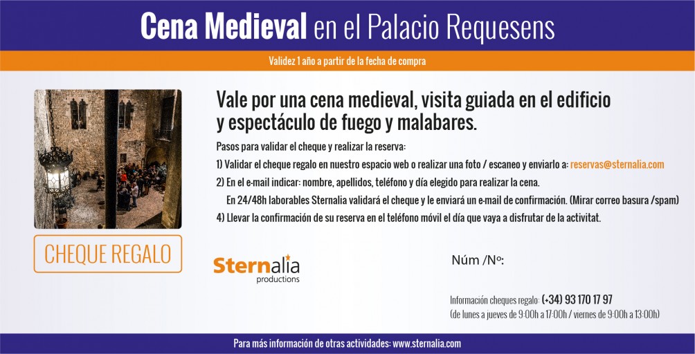 CENA MEDIEVAL en el Palacio Requesens