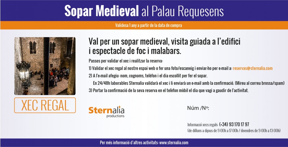 SOPAR MEDIEVAL al Palau Requesens