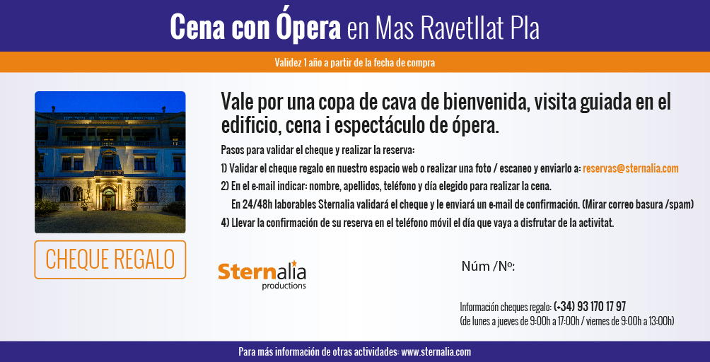 CENA CON ÓPERA