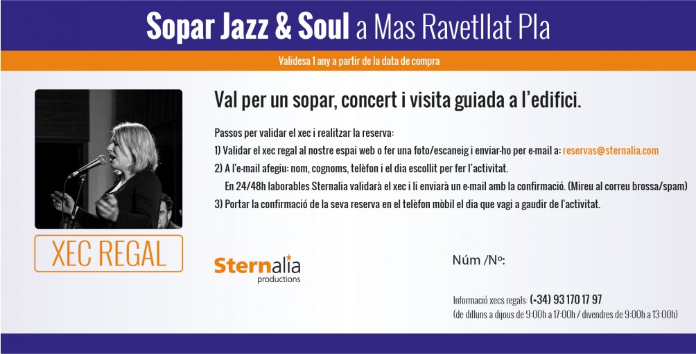 SOPAR JAZZ&SOUL, Mas Ravetllat Pla