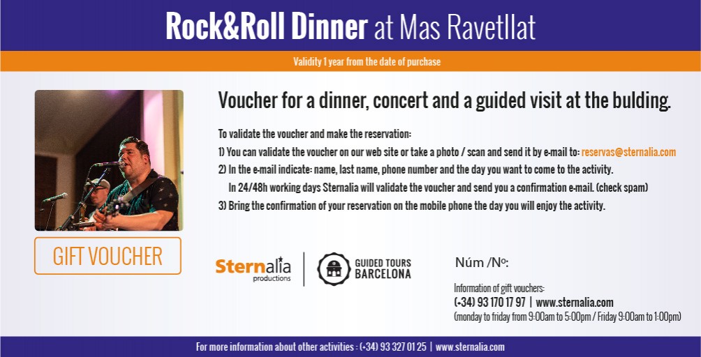 Dinner Rock & Roll, Mas Ravetllat Pla