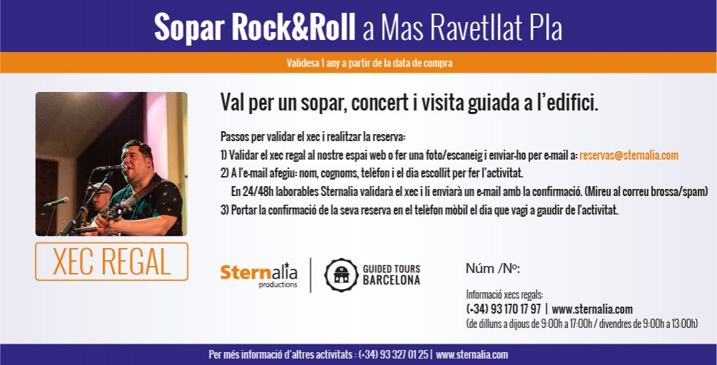 Sopar Rock & Roll, Mas Ravetllat Pla