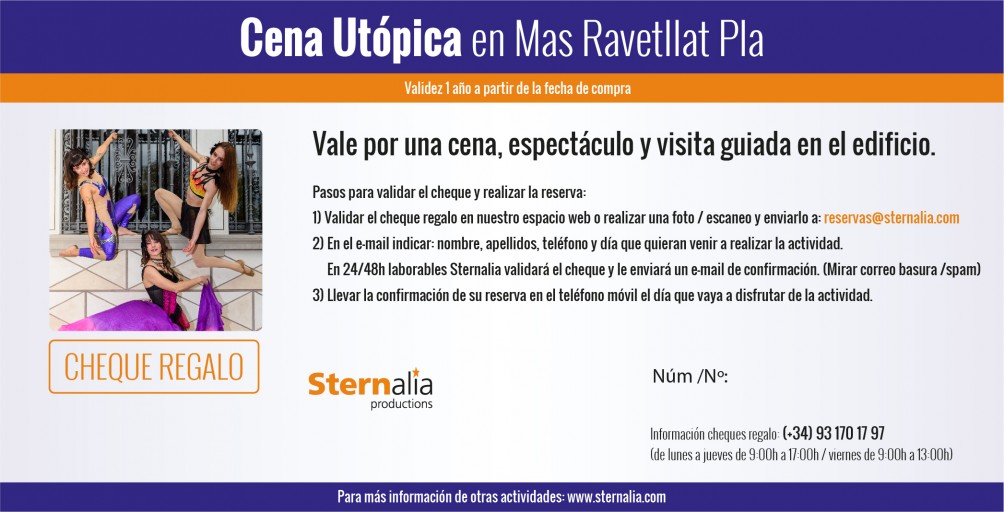 CENA UTÓPICA, Mas Ravetllat Pla