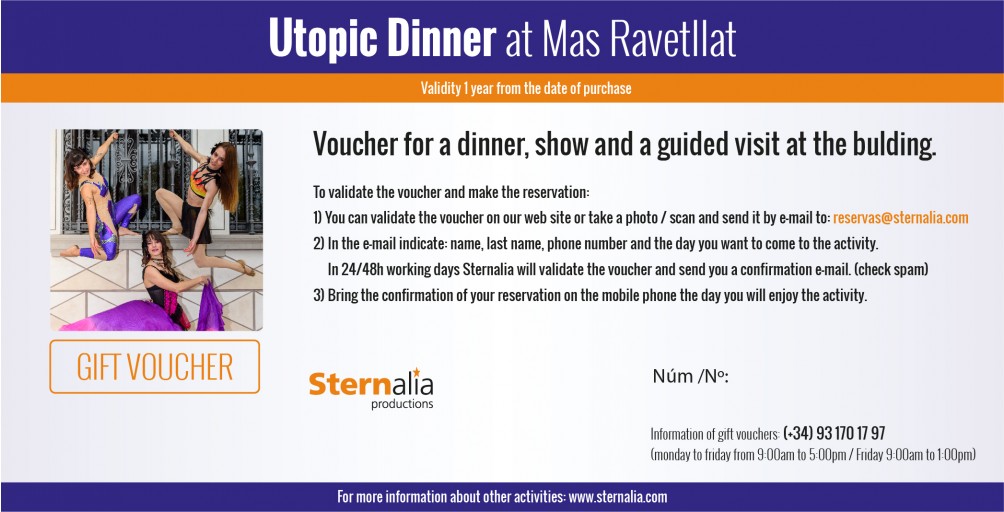 UTOPIC DINNER, Mas Ravetllat Pla